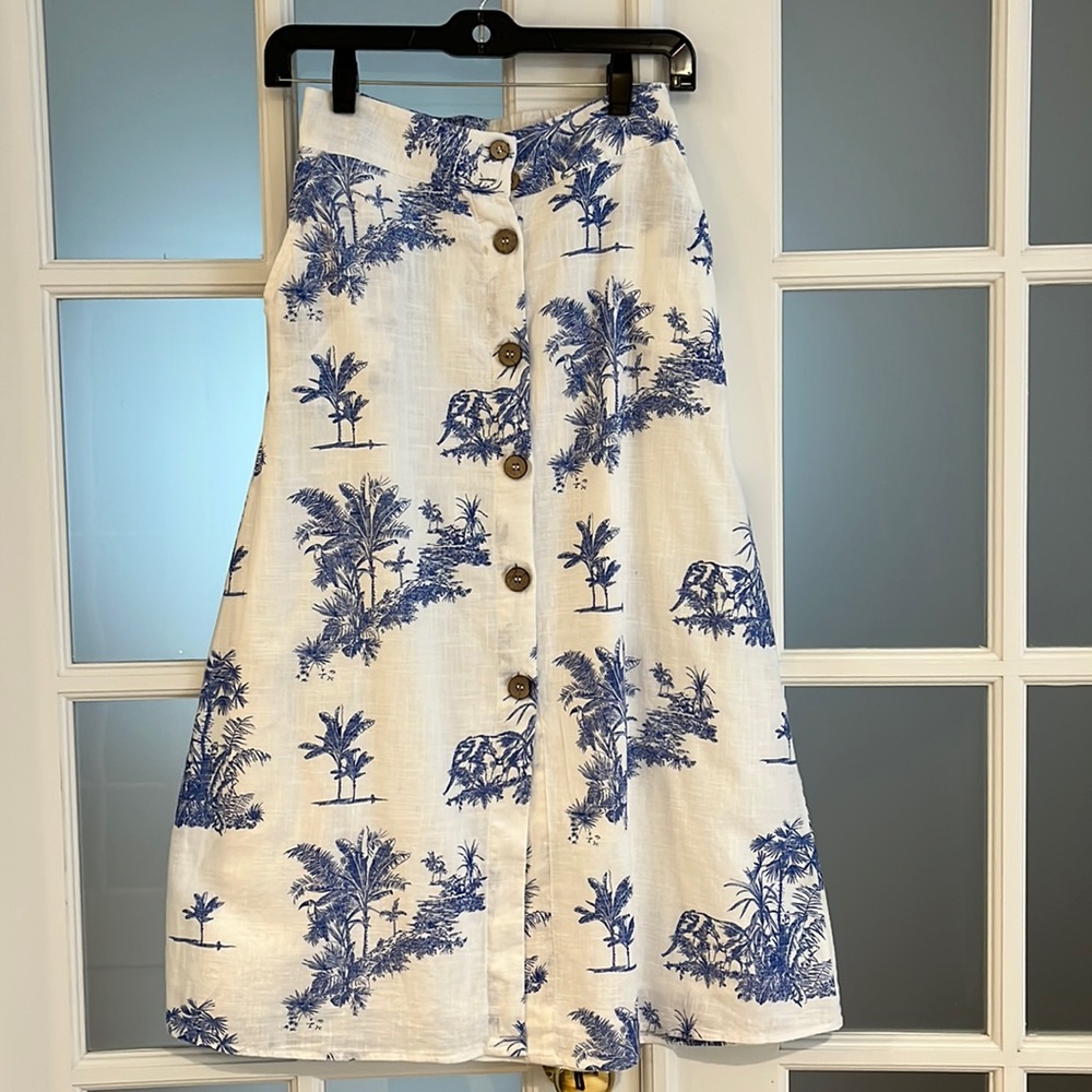 Mango linen skirt
